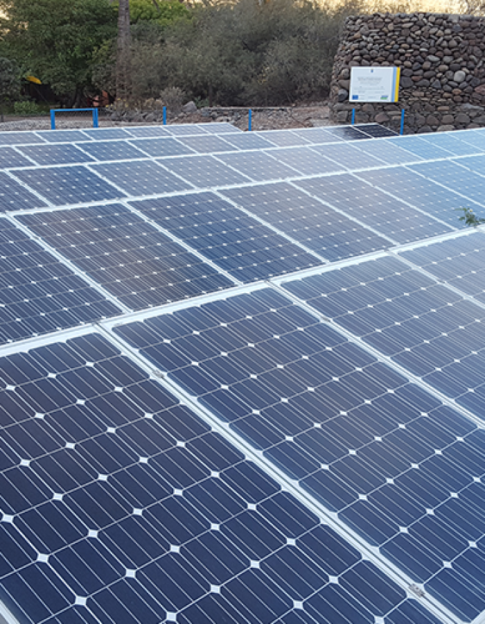 Instalación fotovoltaica de autoconsumo instantáneo en el Hotel finca el Cabrito